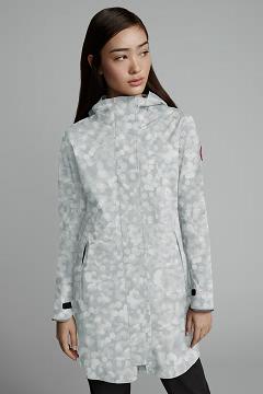 Chamarras Canada Goose Mujer México - Salida Chubasquero Blancos Claro FY2701954